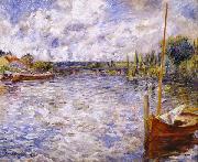 Pierre-Auguste Renoir The Seine at Chatou painting